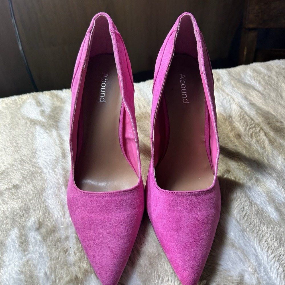 Abound ABNATTIE-FAB Hot Pink Pointed Toe Stiletto Pumps‎ Womens 8M
